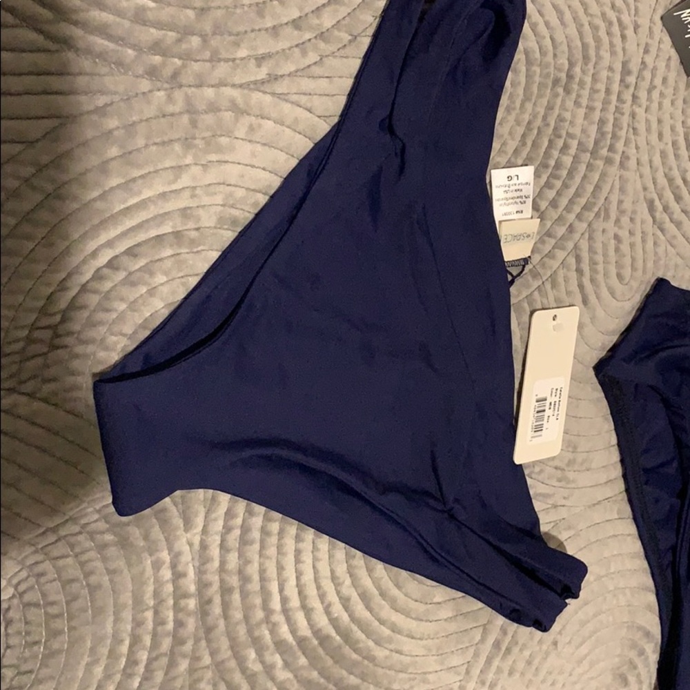 NAVY LSPACE BIKIN BOTTOM